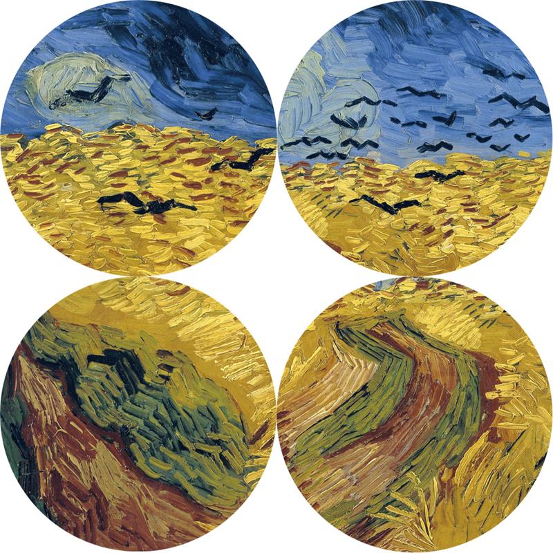 Van Gogh Weizenfeld mit Krähen, weltberühmte Gemälde-Reproduktionen an der Wand, Kunst, Leinwanddrucke, Landschaftsbild, Cuadros Decor