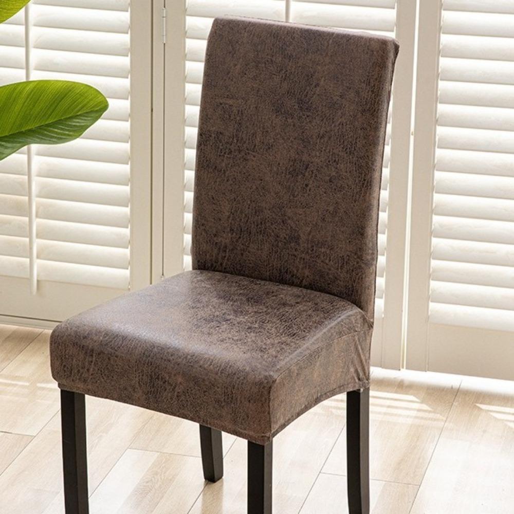 Dust-proof Waterproof Chair Cover Removable Chair Slipcovers Retro Dining Chair Cover Living Room