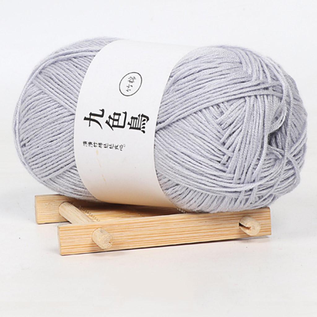  Charcoal Cotton Baby Line Fine Wool Crochet Diy Children Cotton Yarn