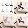 Multipurpose PU Leather Animal Keychain Decoration Dog Key Ring Accessory For Office Commute Or Casual Outings