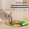 Kaninchen Füttermatte Schnüffelspielzeug für Kaninchen Interaktives Puzzle Enrichment-Spielzeug zum Trainieren Weiche Schnüffelmatte