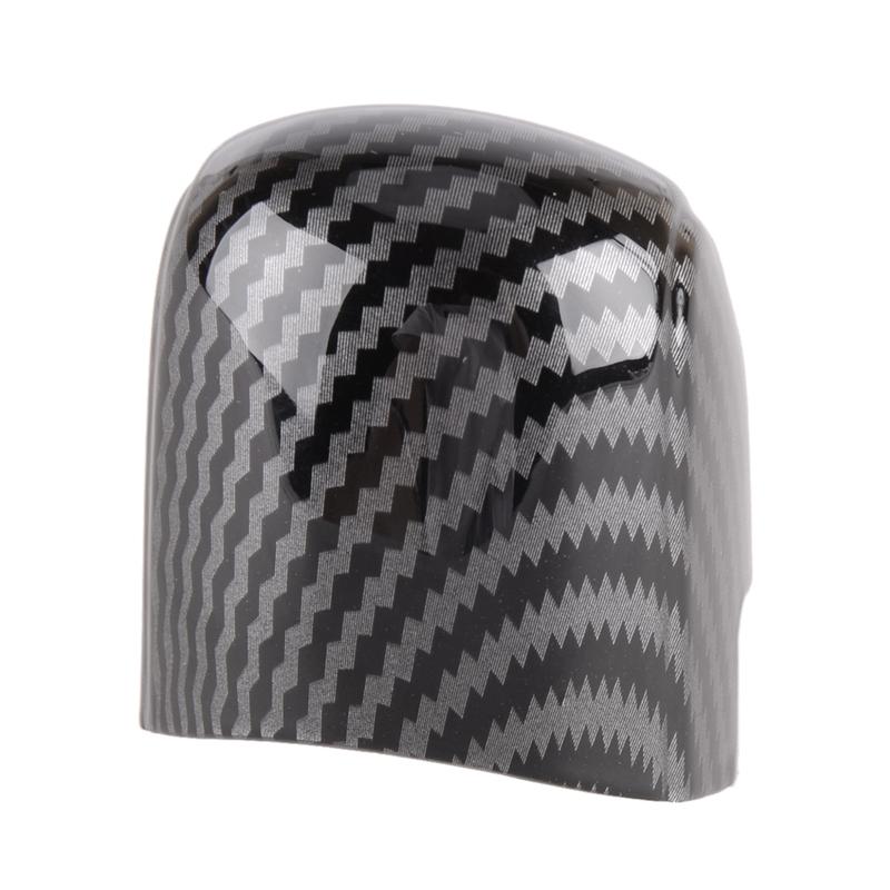 Gear Shift Knob Trim Cover Fit for Lexus RX350 500h 2024 Black Carbon Fiber Texture ABS
