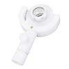 Mini Surveying Prism Portable Survey Reflector Target Sheet with Base Mount for Total Station White