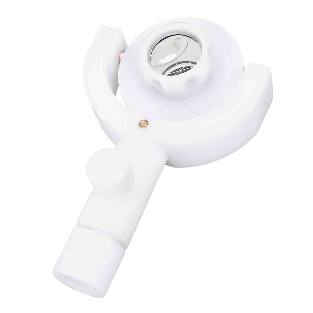 Mini Surveying Prism Portable Survey Reflector Target Sheet with Base Mount for Total Station White