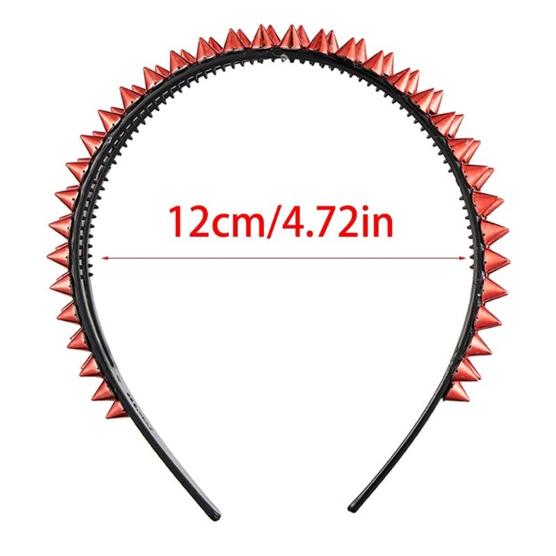 A52E Alternative Fashion Headbands With Edgy Metal Spikes Rocker Hair Accessory For Concerts Night Outs