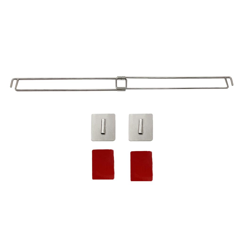 Rust Proof Shower Corner Storage Rod Retractable Designs Waterproof Corner Bar Versatile Suitable for Small Bathrooms