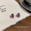 Set Cercei Stud Gotic Punk cu Cruce de Diavol pentru Femei - Design Dulce, Cool și Picant