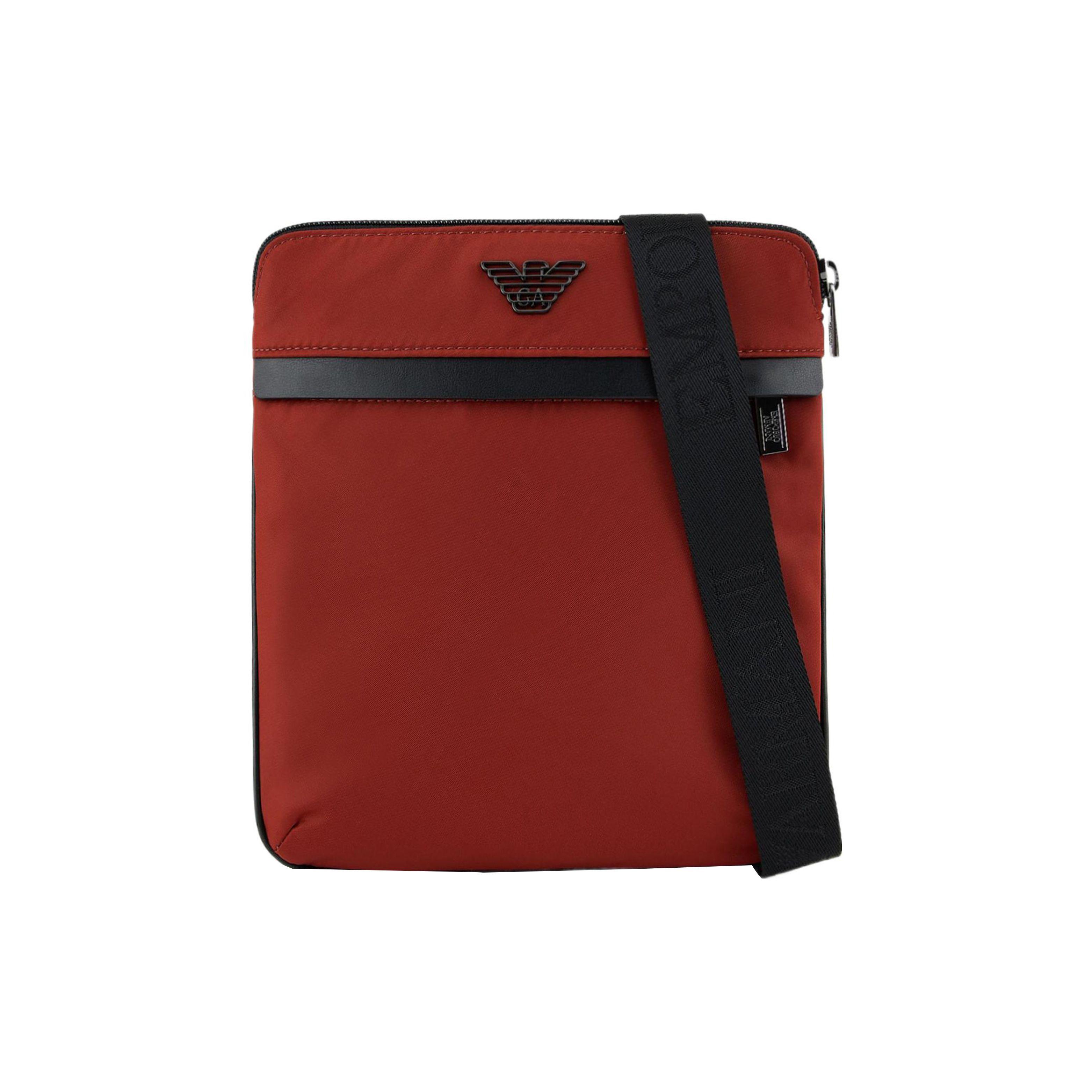 

Emporio Armani Logo Nylon Shoulder Crossbody Bag Men bags Red Brown Y4M185-Y217J-180559 Basic Set (Bag+Dust Bag)