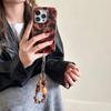 Autumn/Winter Retro Leopard Print iPhone 17 Pro Max Case, Black/Brown/Amber,, Double Layer Design