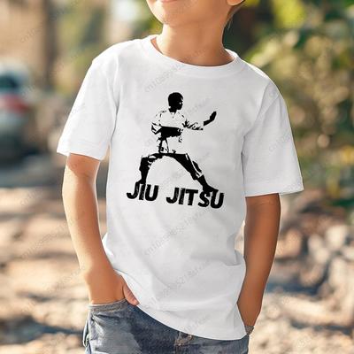 Rashguard de Jiu Jitsu Murder Yoga Infantil Casual Camiseta Infantil Nueva Estampado Camiseta para Niñas Manga Corta Cuello Redondo Tops de Verano Camiseta