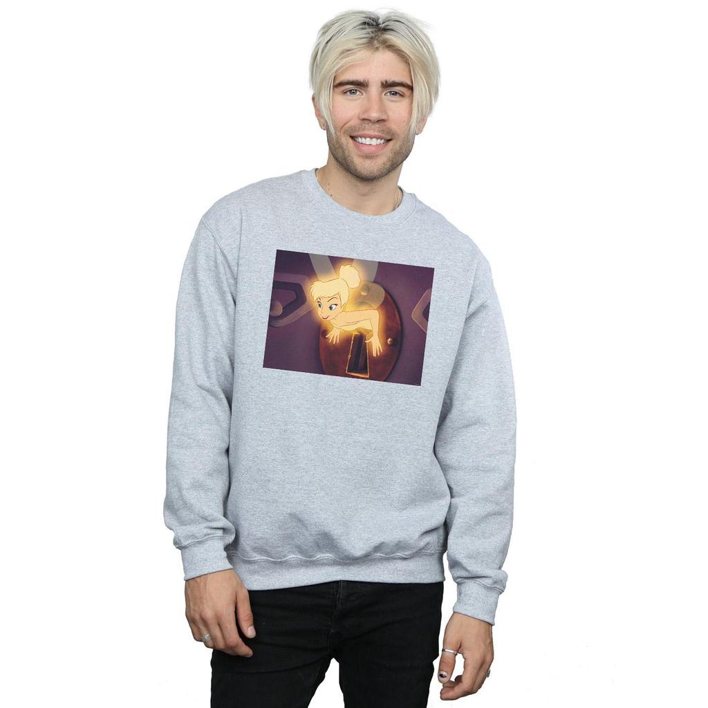 Disney Mens Tinker Bell Lock Squeeze Sweatshirt