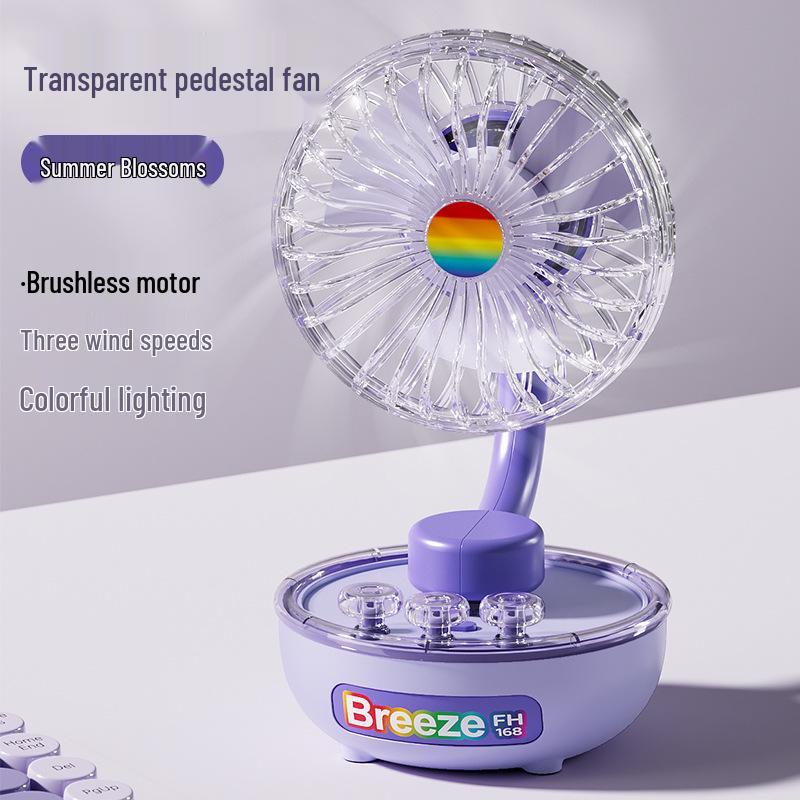 

2026 Silent High-Power USB Desktop Fan for Dorms & Offices 20x11.4x14 cm (430g)