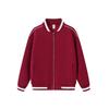 Shoulder Contrasting Line Zipper Jacket Men's and Women's Autumn and Winter Loose Leisure College Style Sweater