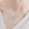 Creative Shiny Snowflake Pendant Necklace, Exquisite Pendant Necklace For Men