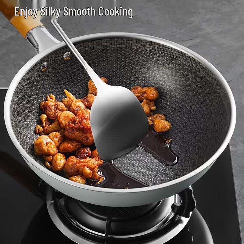 COOKER KING 316L Stainless Steel Non-Stick Wok