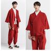 Japanese Kimono Cardigan Chinese Style Linen Haori Yukata Streetwear Traditional Samurai