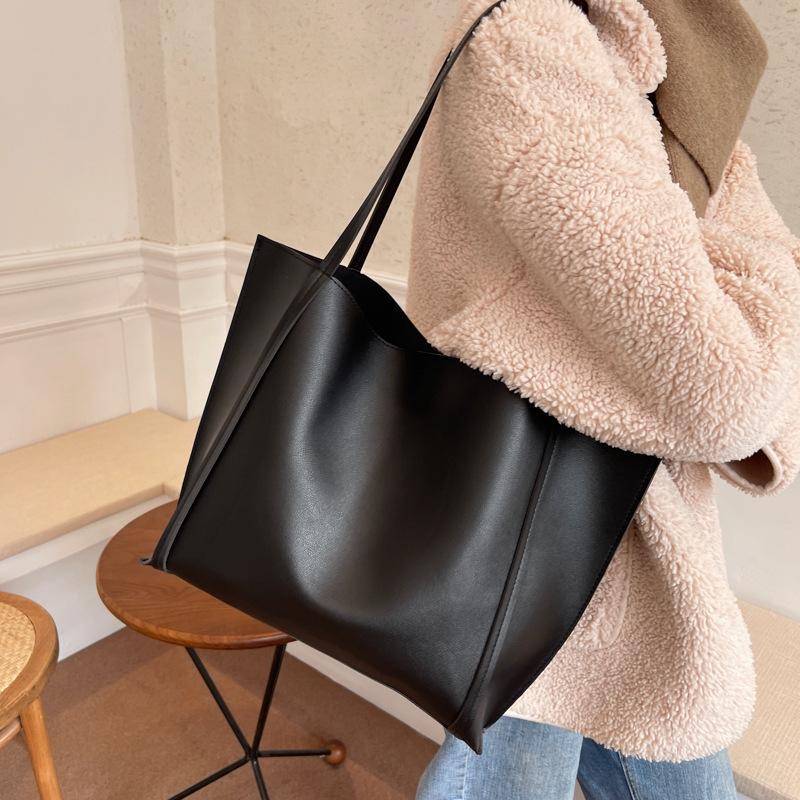 Retro Large-capacity Bag Women's 2025 New Trendy Fashion Retro Tote Bag Versatile Niche Single Shoulder Mother and Child Bag