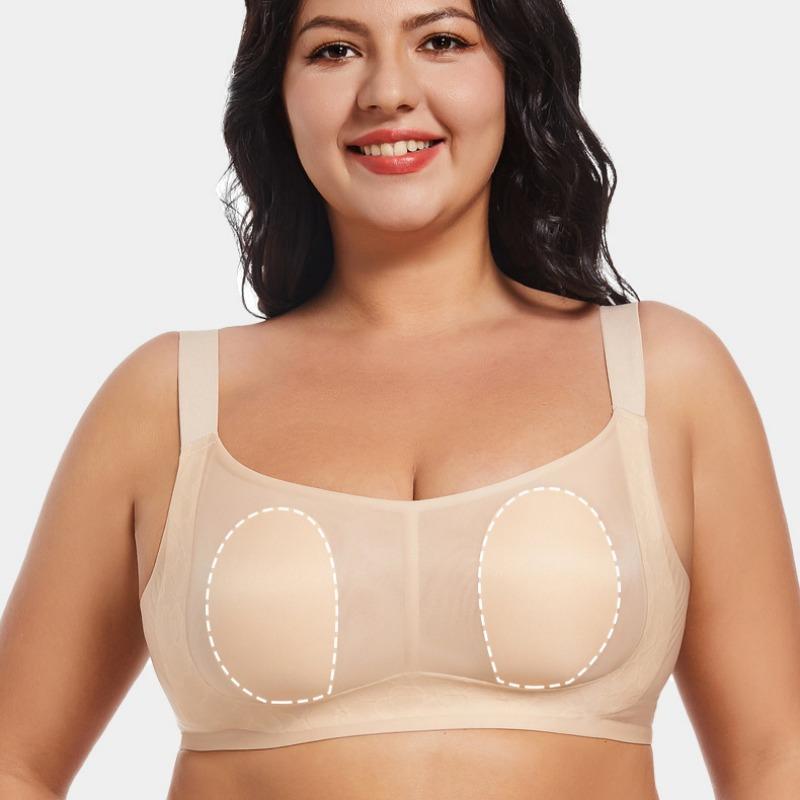 Ultratenké bezešvé spodní prádlo s králičími oušky pro ženy s velkými prsy, malými prsy a maskovací podprsenka proti povislým prsům
