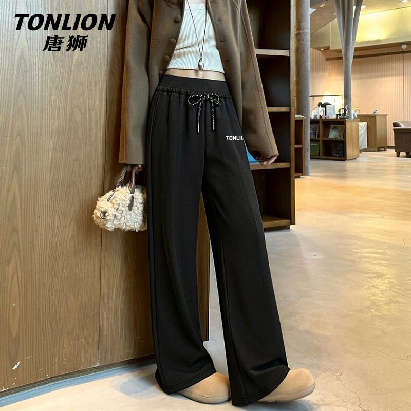 

TonLion Women s High-Waist Flare Leg Casual Pants L