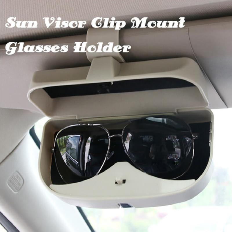 

R-5930 Car Sun Visor Clip Mount Sunglasses Holder Eyeglasses Organizer Case Black