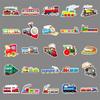 100 Small Train Graffiti Stickers Cartoon Creative Decorative Water Cup Mobile Phone Case Toy Stickers