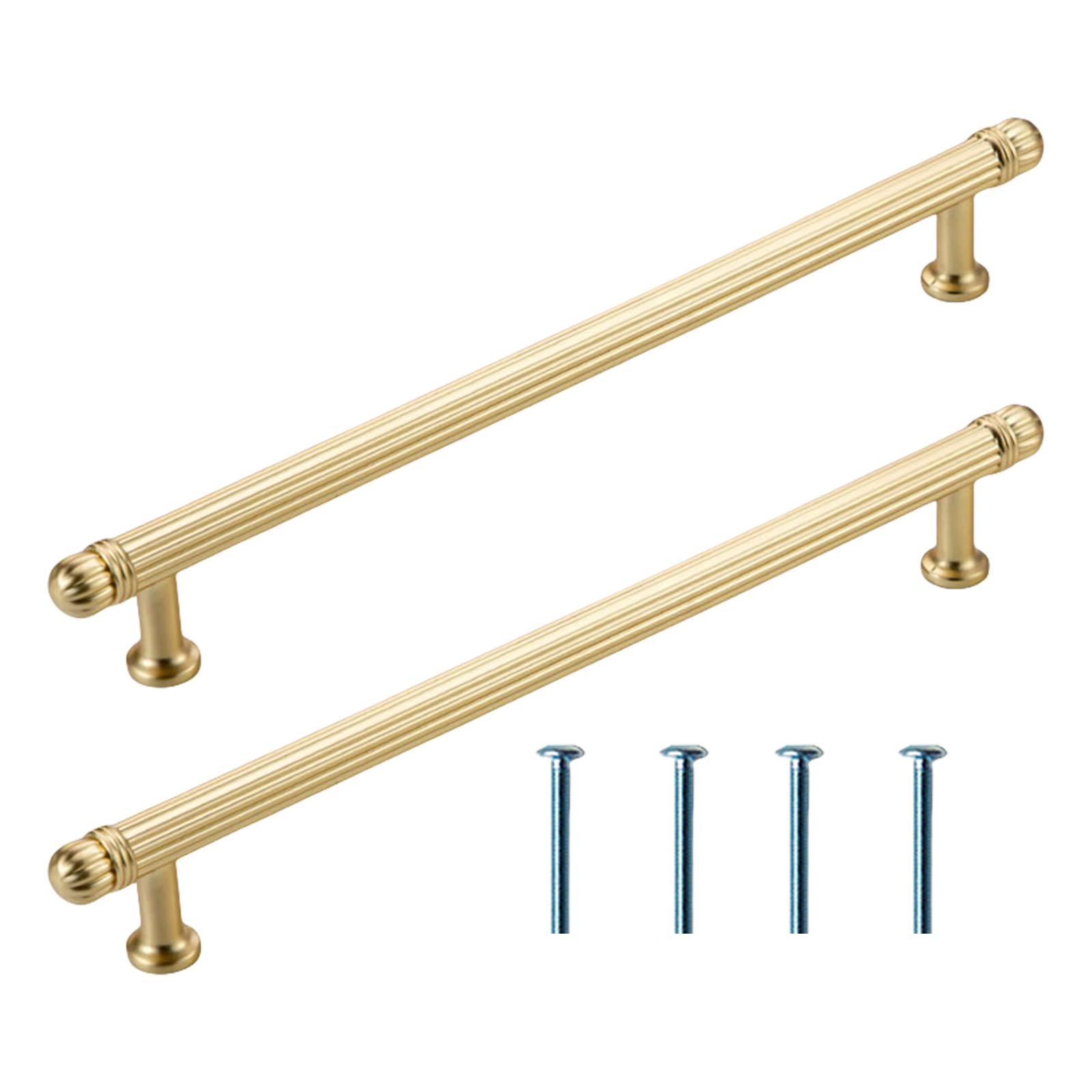 

Набор из 2 практичных ручек для шкафа из матового золота, цинковый сплав, ручка для ящика для мебели для спальни, ванной комнаты, для ежедневного использования T3