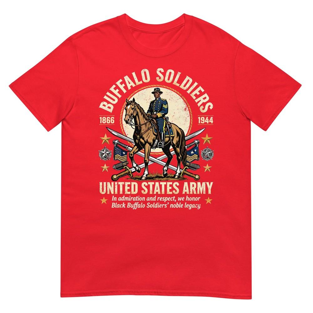 Buffalo Soldiers Black History United States Army Honor Tshirt S