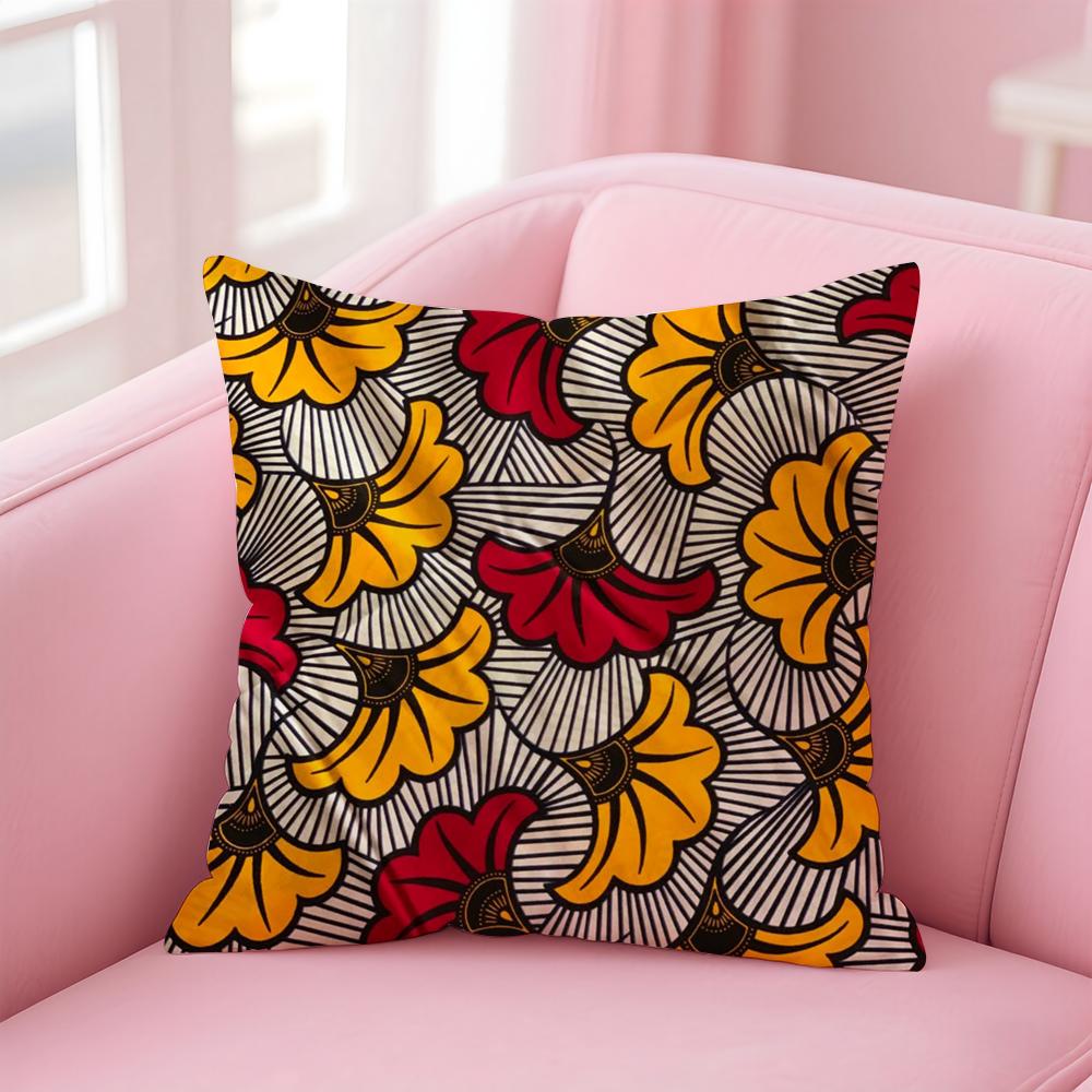 Bunte A-Afrikanische Stil Drucke Kissenbezug Bequemer Wende-Kissenbezug Ideal für Auto Sofa Schlafzimmer & Mehr