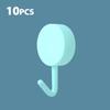 10/20/40PCS Self Adhesive Wall Hook Strong Without Drilling Coat Bag Bathroom Door Kitchen Towel Hooks Home Storage Accessories