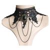 Gothic Lace Choker Black Retro Gothic Punk Style Necklace for Women Girls for Halloween Decorations Party Accessory