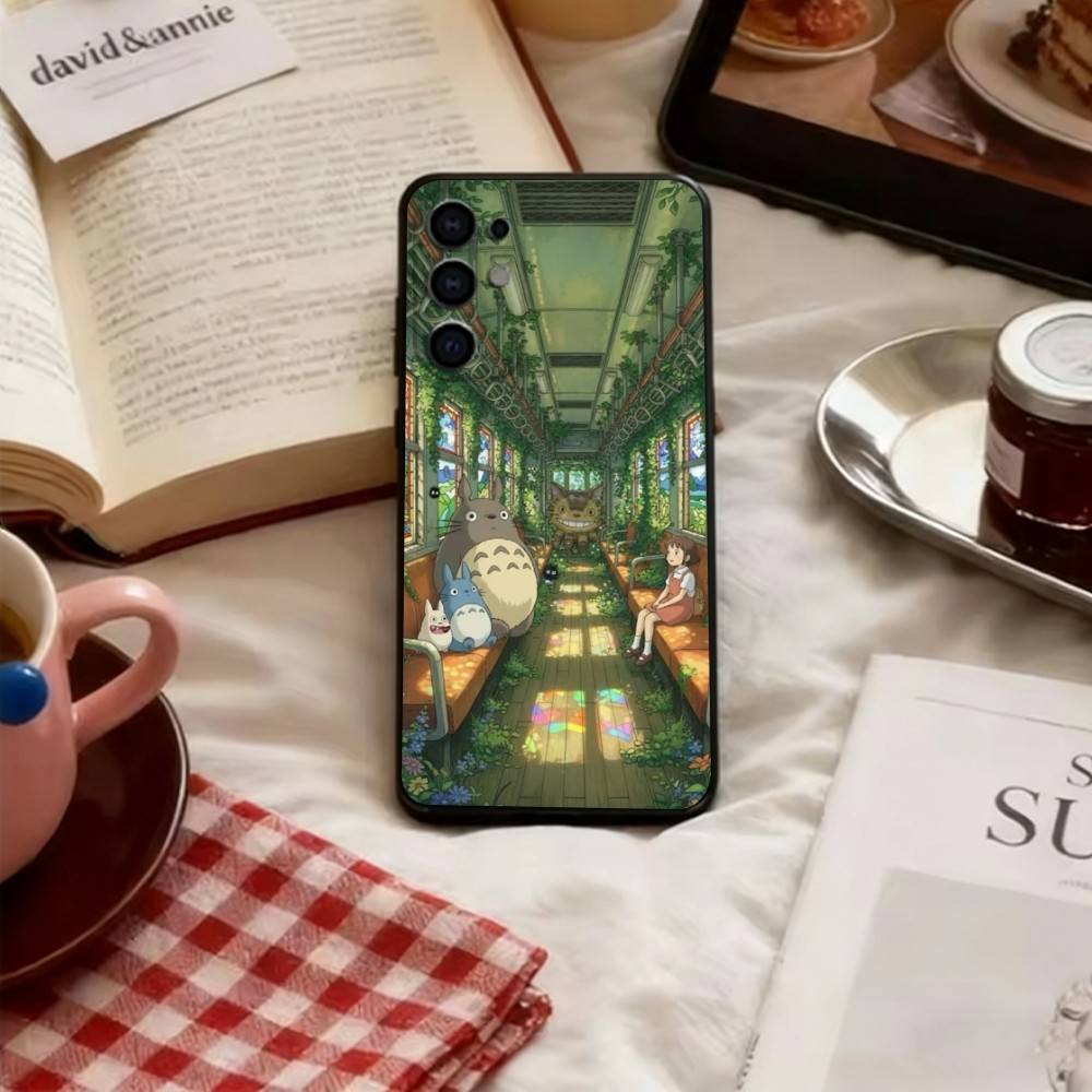 My Neighbor Totoro Phone Case Soft Black For Samsung S25,S24,S21,S22,S23,S30,Ultra,S20,Plus,Fe,Lite