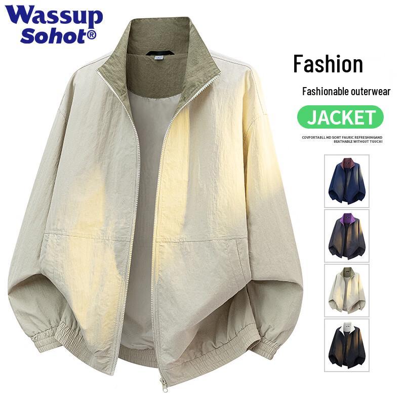Wassup Sohot Men's Casual Lapel Jacket