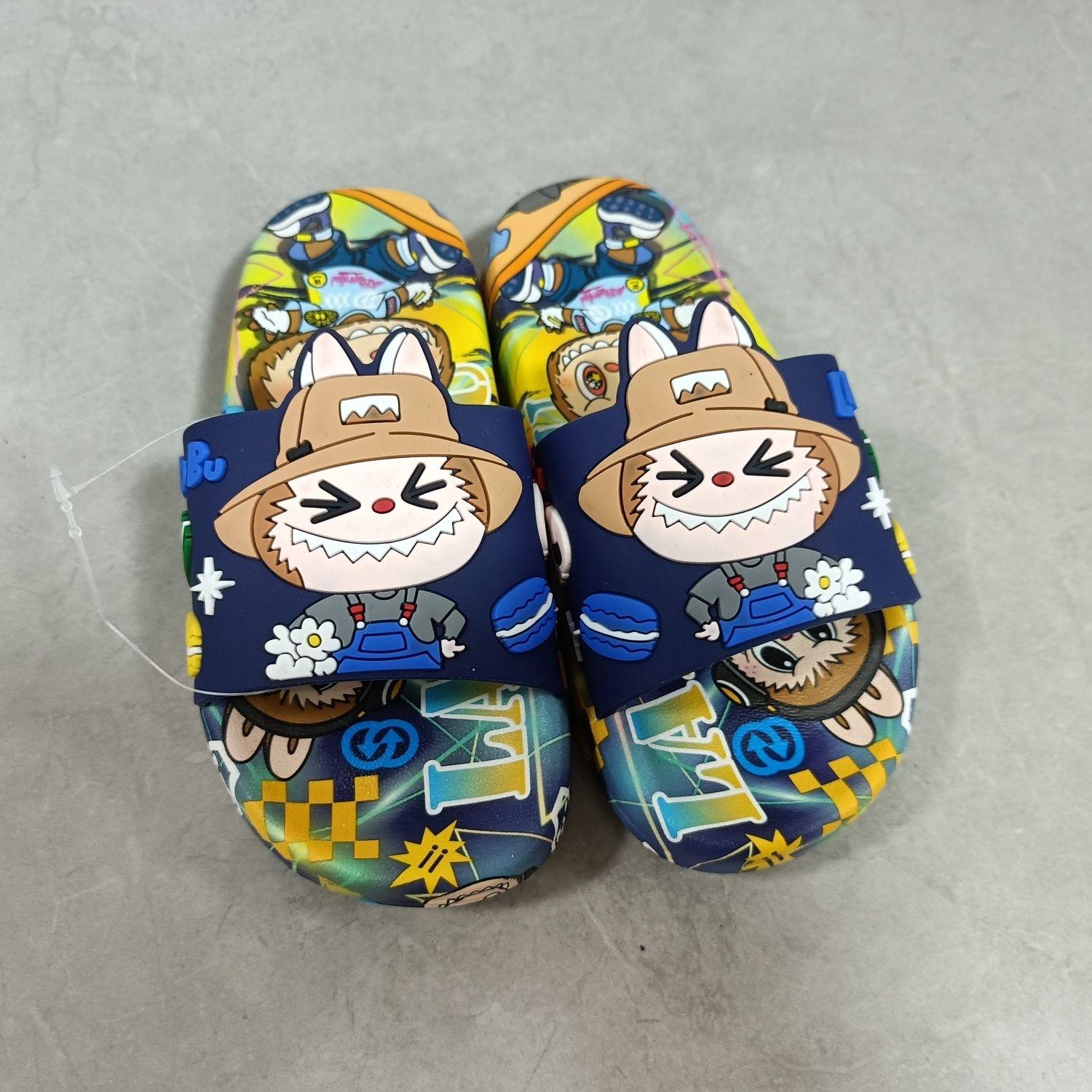 

Прочные детские пляжные туфли из полипропилена, летние быстросохнущие, креативные, свободные и удобные шлепанцы 33 синий