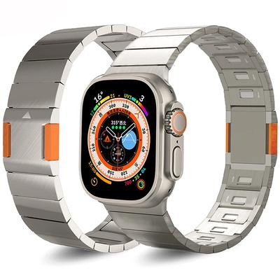 Klassisches Gliederarmband aus Edelstahl für Apple Watch Band 46 mm 44 45 mm Ultra 49 mm Metallmagnetband IWatch Serie 10 9 8 7 6 40 41 mm