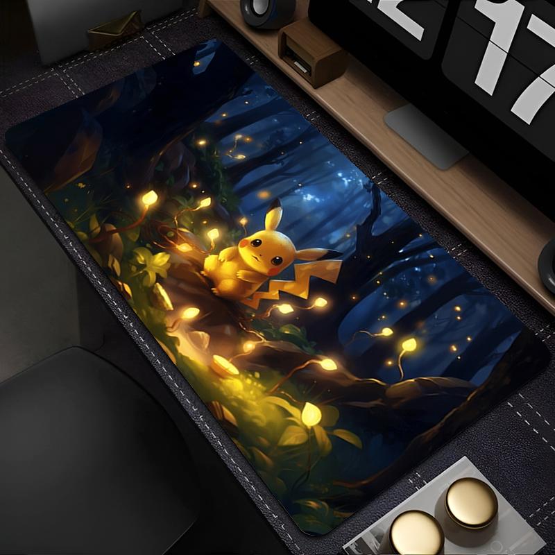 Tappetino per mouse Pokemon Pikachu Computer Laptop Anime Tastiera Mouse Pad XXL Grande Mousepad Tastiere Pad Decorazione per Gamers Tappetino da scrivania