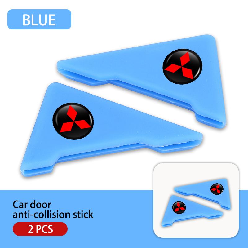 

For Mitsubishi 2Pcs Car Door Corner Cover Anti-Scratch Protection Sticker Auto Accessories Outlander Pajero Sport Lancer EX ASX