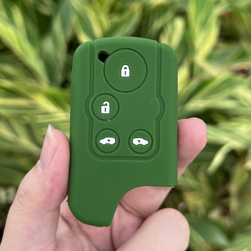 

Rubber Car Key Fob Cover Silicone Protector Case for Honda Freed Elysion Stepwgn Spada Insight Step Wagon RK C-RZ Shuttle Remote армія зелений колір
