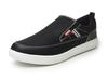 Side Cup [Edwin] Men's Slip-on Sneakers, Lightweight, Casual, Low-Cut, Gore, Insole, Non-Slip, Men's Shoes, Ed7050, Black, 25.5cm