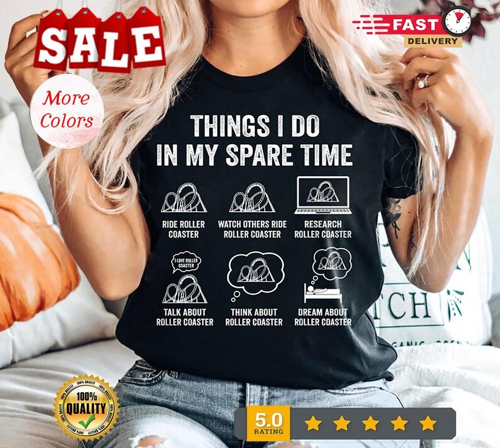 2025/Roller Coaster Lover Gift, Roller Coaster Shirt for Her, Roller Coaster T-s Unisex T-Shirt XL