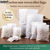 100Pcs Disposable Tea Bag Pouch Empty Non-woven Fabric Drawstring Bag For Tea Infuser Spice Loose Coffee Seal Filter Mesh Bag