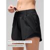 Lu Same Sports Shorts Women's Fake Two-Piece Fashion Tape Yoga Pants Cool Breathable Quick-Drying Fitness Running Shorts