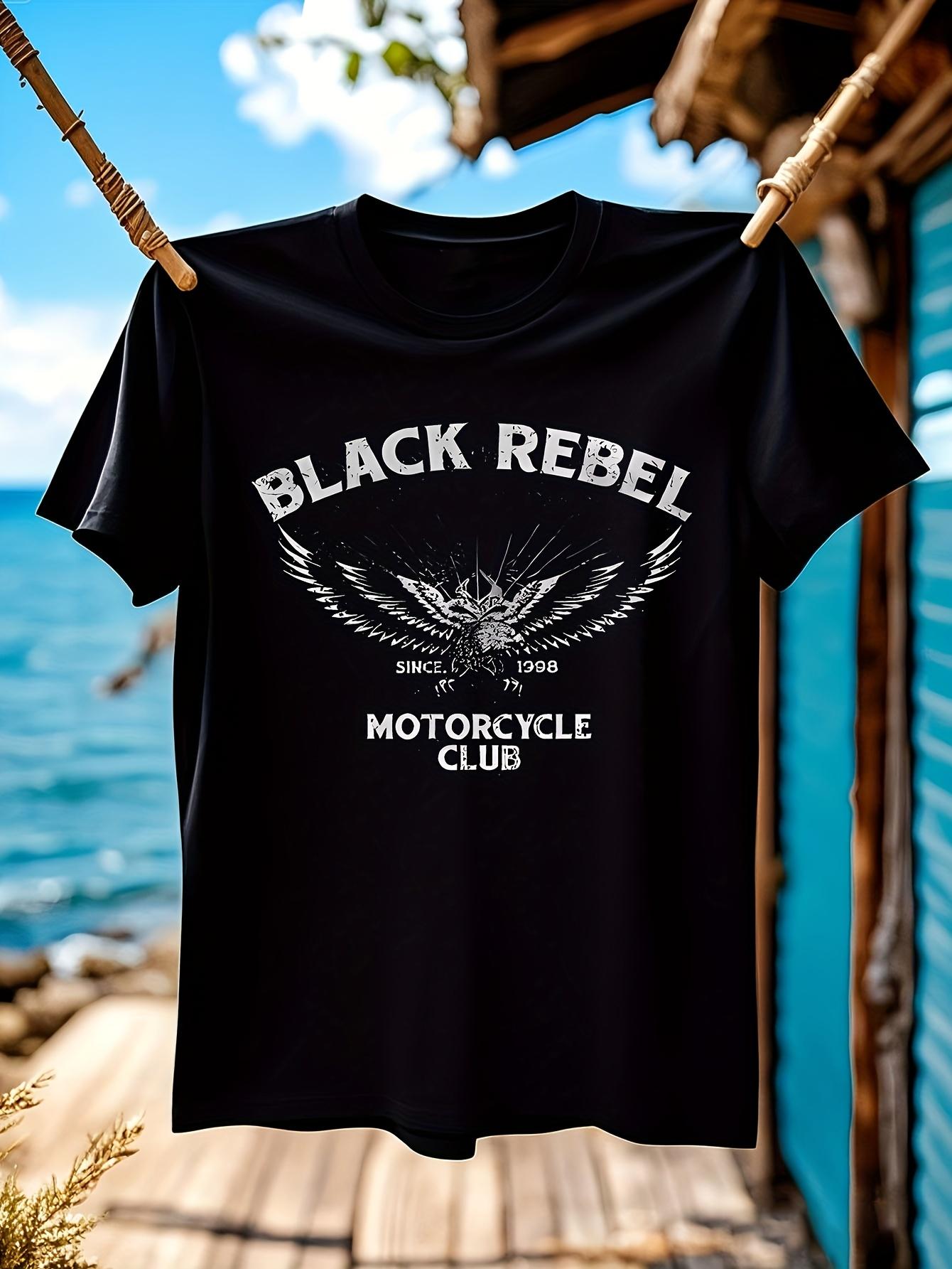 Rebel Motorcycle Club Graphic Tshirt BLACK REBEL MOTORCYC... S