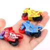 5Pcs Motorcycle Model Toys Inertia Drive Forward Mini Multicolored Battery-Free Interactive Toys Collectible Children Pull Back Cartoon Toy Vehicles