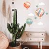 Yousheng 9 Pcs Hot Air Balloon Wall Decor with Clouds Stars Boho Wooden Nursery Wall Art Sign for Living Room Kids Bedroom Hallway Playroom Classroom