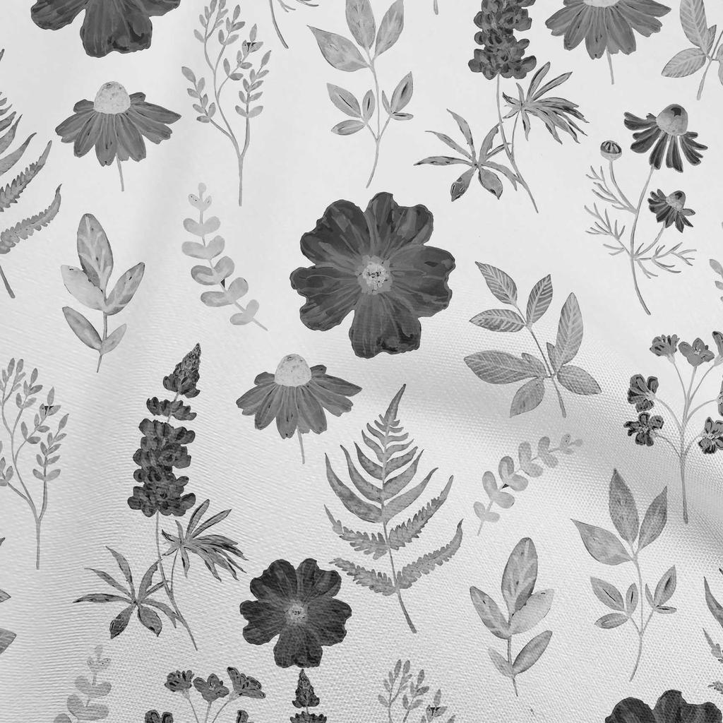 oneOone Cotton Poplin Brown Fabric Floral Watercolor Sewing Craft Projects Fabric Prints By Yard 42 Inch