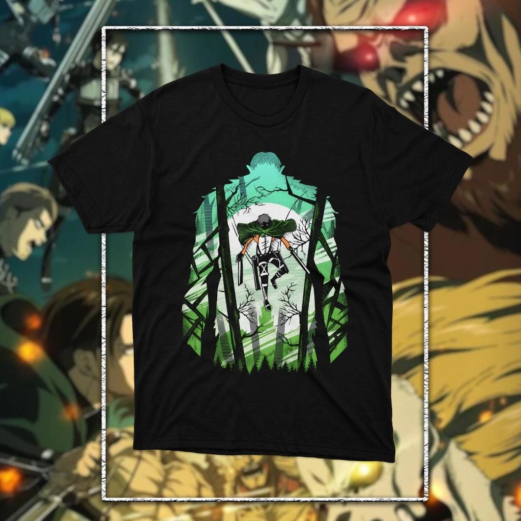 Attack on Titan anime 2026 AOT Graphic Unisexs TShirt Unisex ONeck 100 Cotton Short Sleeve Y2k Oversized Fashion Popular Tee