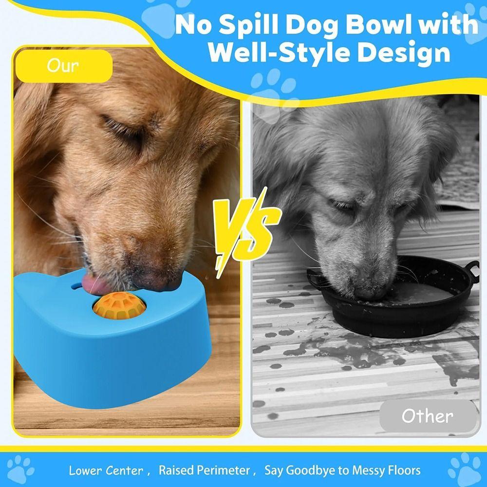 Anti-Choking Dog Lick Bowl Anti Slip Water Treat Lick Toy Interactive Lick Bowl  for Wet Food