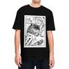 Gato Junji Ito Comic T-Shirt Male Japanese Anime Funny Pure Cotton T Shirts Summer O-Neck Fashion Tees Loose Plus Size Tops