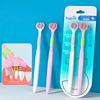 Periuță de dinți de uz casnic cu 3 fețe cu peri moi Confortabilă Ușor de utilizat Periuță de dinți pentru curățare profundă Pentru adulți Copii Băieți Fete
