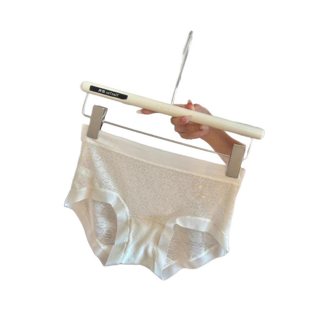10A Women's Mid-Waist Lightweight Jacquard Lace Seamless Panties - 6-Pack